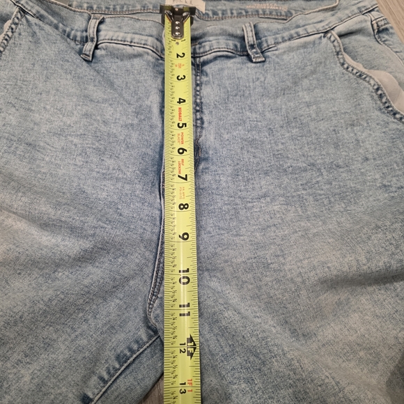 Nicole Miller Light Blue Wide Leg Jeans Size 14 - Picture 5 of 11